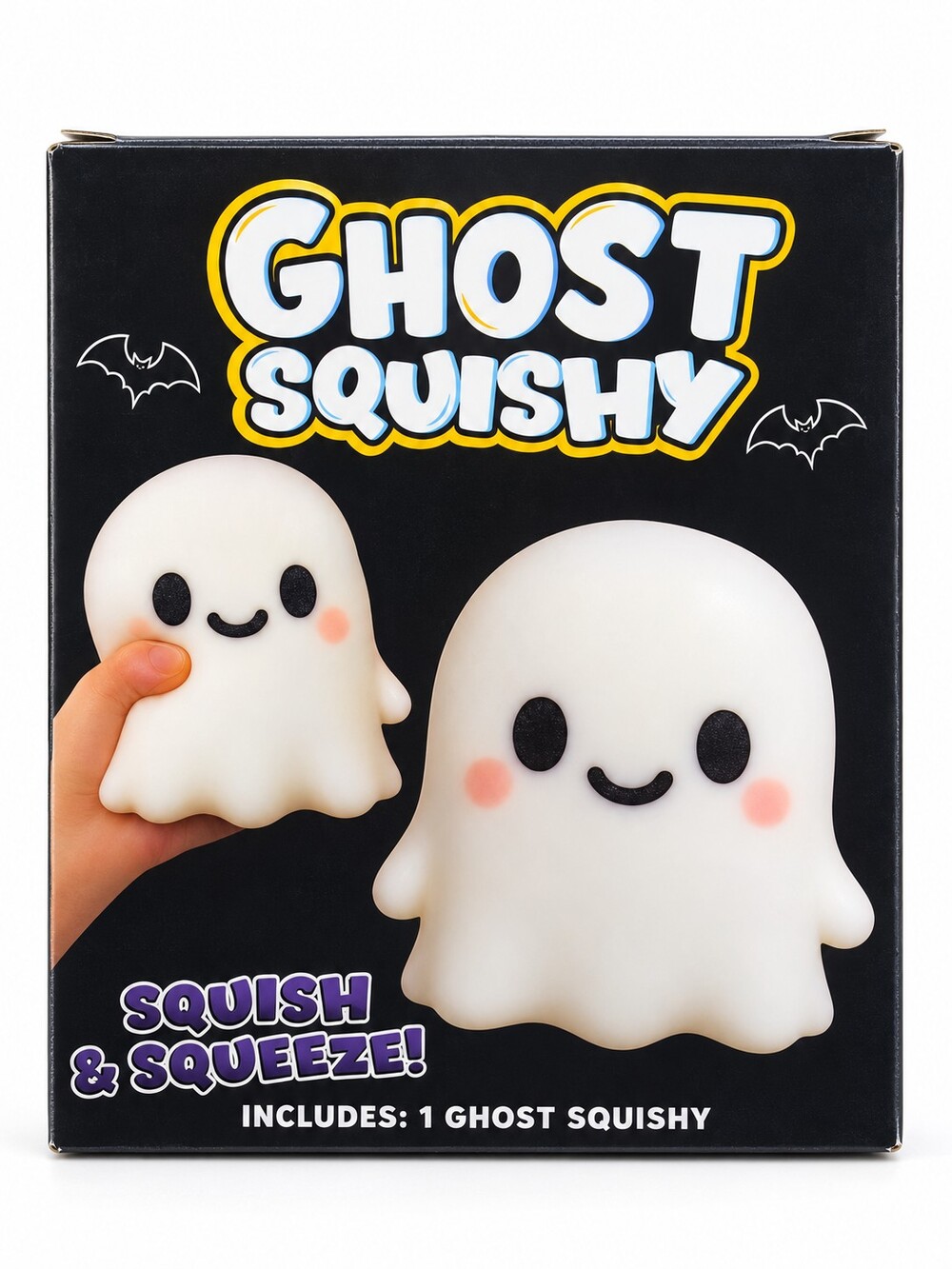 JUMBO Ghost Squishy Soft White Squeeze Toy Stress Relief